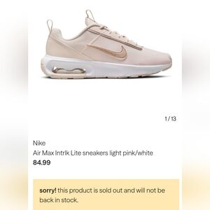 Nike Air Max Intrik Lite in Soft Pink and Cream